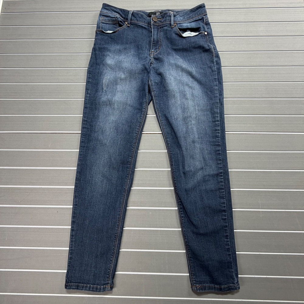 1822 Denim Adriana Skinny Jeans Womens 12 Medium Wash Blue Slim Fit Stretch